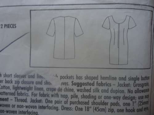 STYLE PATTERNS 2022 DRESS & JACKET SIZE A = 8 - 18 COMPLETE