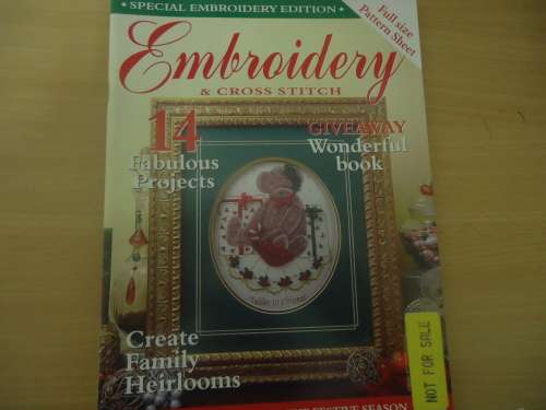 AUSTRALIAN  EMBROIDERY & CROSS STITCH  MAGAZINE WITH PATTERNS  VOL 10 # 3- 100 PAGES