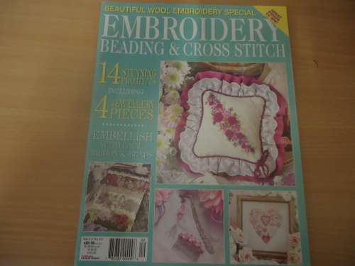 AUSTRALIAN  EMBROIDERY, BEADING & CROSS STITCH  MAGAZINE WITH PATTERNS  VOL 12  # 12- 84 PAGES