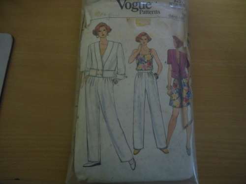 VOGUE PATTERNS 9267 pants/top & bomber jacket   SIZE   14 + 16 + 18  see description