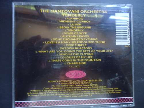 THE MANTOVANI ORCHESTRA - TENDERLY- CD