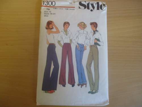 STYLE PATTERNS 1300 - PANTS  SIZE 16 WAIST 76 CM  - COMPLETE