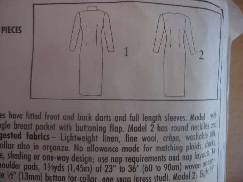 STYLE PATTERNS 2347  LONG BUTTON DOWN DRESS SIZE A 8 - 18 SEE DESCRIPTION