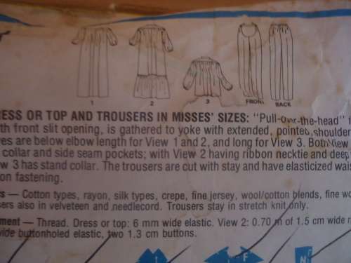 STYLE PATTERNS 2731 MATERNITY DRESS  SIZE 14 BUST 92 CM  COMPLETE