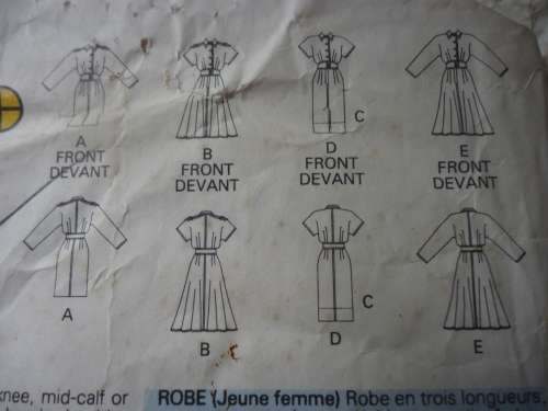 BUTTERICK  PATTERN 6079 WAISTER DRESS SIZE  14 + 16 + 18 - COMPLETE