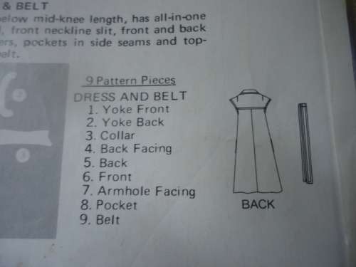 BUTTERICK  PATTERN 5754  SUMMER DRESS - SIZES 12- COMPLETE