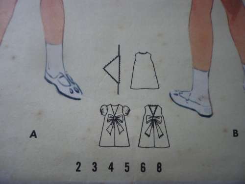 BUTTERICK  PATTERN 4246 GIRLS DRESS 7 BOW WITH SCARF SIZE 6 YEARS BREAST 24"  COMPLETE