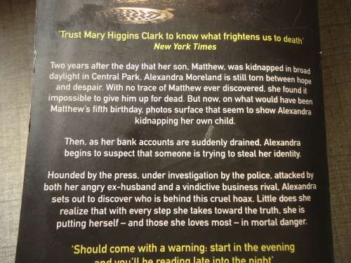 MARY HIGGINS CLARK "I'LL WALK ALONE"  SMALL SOFT COVER