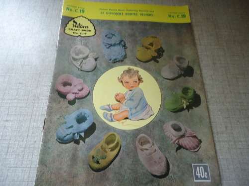 PATONS  #C 19 32 DIFFERENT BOOTEE DESIGNS - 28 PAGE A4 BOOKLET