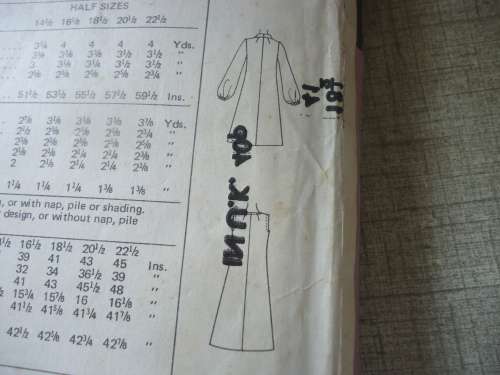 RETRO McCALL'S PATTERN 2964 DRESS & VETS  SIZE  18 1/2 BUST 41" COMPLETE