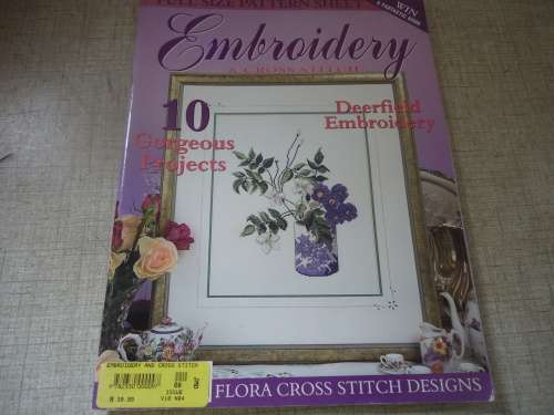 AUSTRALIAN  EMBROIDERY & CROSS STITCH  MAGAZINE WITH PATTERNS  VOL 10 # 4- 100 PAGES