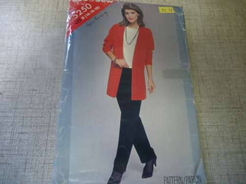 BUTTERICK PATTERN 5250 JACKET, PANTS & TOP  SIZE B = 14 + 16 + 18 SEE DESCRIPTION