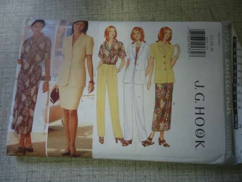 BUTTERICK PATTERN 4938 JACKET, TOP, SKIRT & PANTS SIZE 12 +  14 + 16   COMPLETE