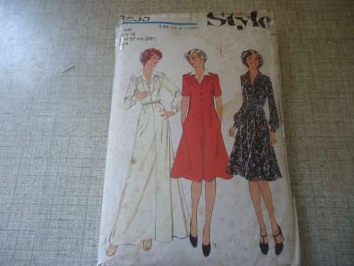 STYLE PATTERNS 1233 DRESS WITH YOKE & COLLAR SIZE 16 BUST 38"/97 CM COMPLETE