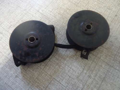 TYPEWRITER - DOUBLE BLACK dry RIBBON ON METAL REELS used