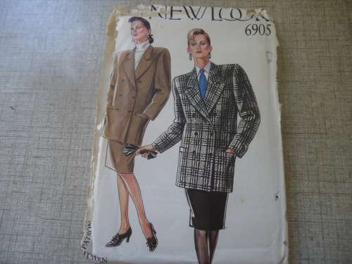 NEW LOOK PATTERNS 6905 -6 SIZES IN ONE "JACKET & SKIRT"- SIZES 8 - 18 COMPLETE & UNCUT