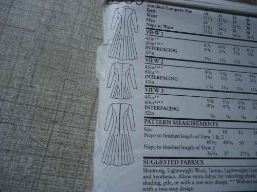 NEW LOOK PATTERNS 6933 DOUBLE BREASTED DRESS 6 SIZES IN ONE A 8 - 18  COMPLETE & UNCUT
