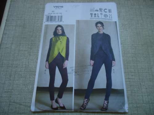 NEW VOGUE DESIGNER ORIGINAL PATTERNS V9216 MARC TILTON SIZES 6 + 8+10+12+14 COMPLETE & UNCUT