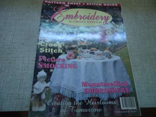 AUSTRALIAN EMBROIDERY & CROSS STITCH  MAGAZINE VOL 3 NO 1 - 100 PAGES