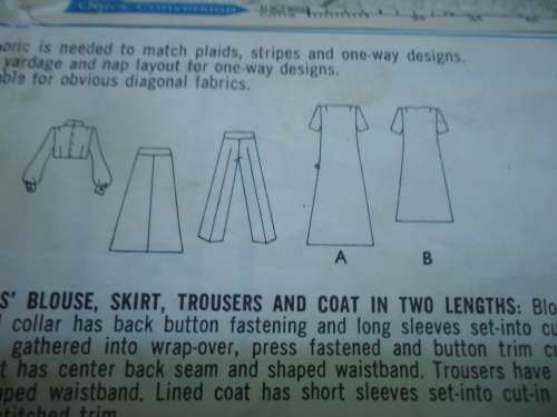 STYLE PATTERNS 3122- JACKET in 2 lengths, BLOUSE, SKIRT, PANTS SIZE 10 BUST 32 1/2" - COMPLETE