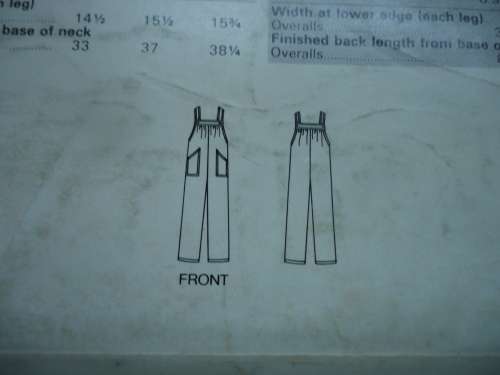 BUTTERICK PATTERN 5198 KIDDIES DUNGAREES  SIZES A = 3 + 4 + 5 + 6 + 6X COMPLETE