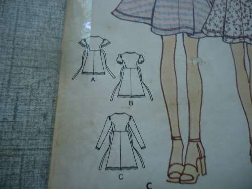 BUTTERICK PATTERN 6978 GIRL'S FLARED DRESS SIZES 9/10 YEARS BUST 30 1/2" COMPLETE