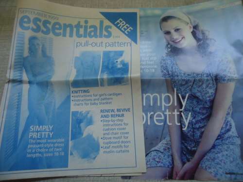 ESSENTIAL  PATTERNS E144 "SIMPLY PRETTY" - supplied in AN A5 ENVELOPE