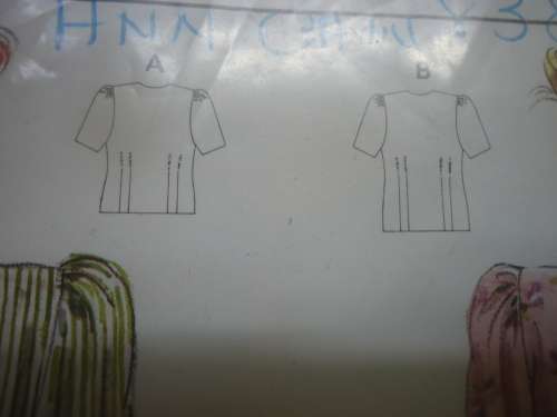 BURDA PATTERNS 5358 SHAPED NECK TOP  SIZES 12 - 20 + 40 COMPLETE