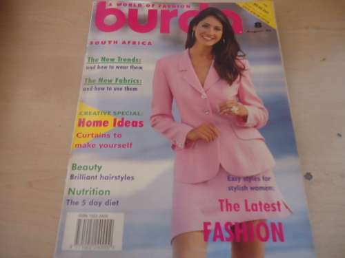 BURDA - MODERN FASHION MAGAZINE AUGUST 1995-ALL PATTERNS & INSTRUCTIONS INC 118 PG