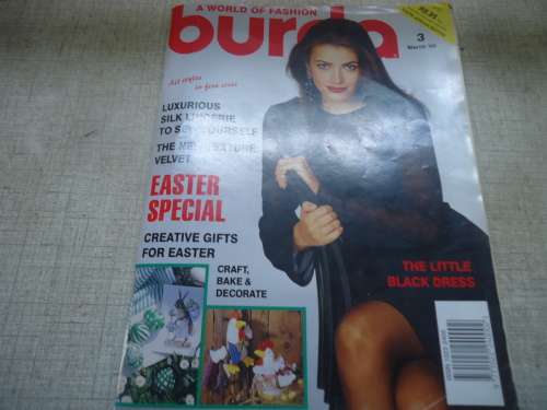 BURDA - MODERN FASHION MAGAZINE MARCH 1995-ALL PATTERNS & INSTRUCTIONS INC 112 PG