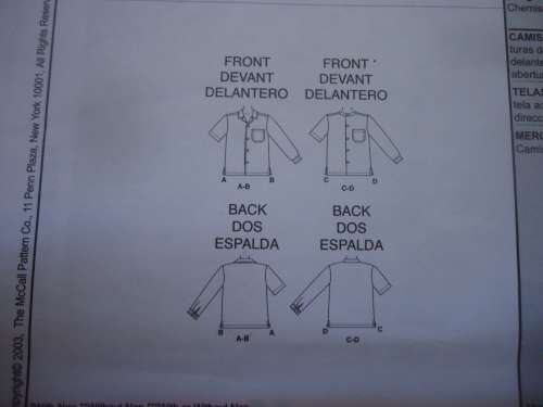 McCALLS PATTERNS 4164 BOY'S SHIRTS  SIZE CJ 10 - 14 YEARS COMPLETE