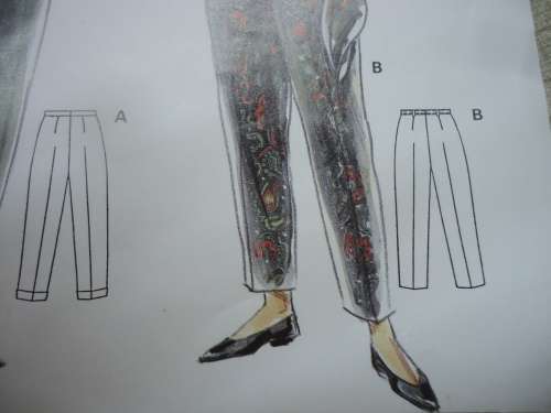 BURDA PATTERN 4948 PANTS SIZES = 10 + 12 + 14 + 16 + 18 + 20 COMPLETE