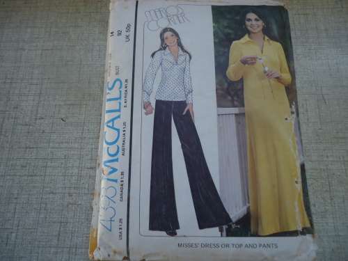 McCALL'S PATTERNS 4393 LADIES DRESS, TOP & PANTS SIZE 14 BUST 92 CM COMPLETE