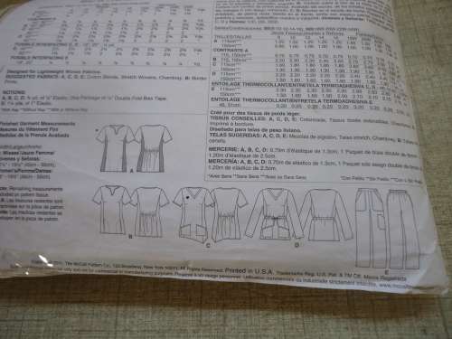 McCALL'S PATTERNS M6473 SET OF LADIES TOPS + PANTS SIZES 18W+20W+22W+24W -SEE DESCRIPTION