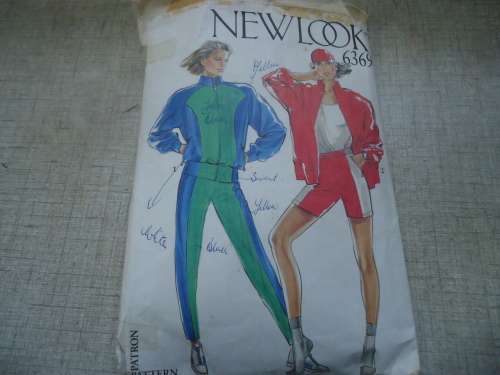 NEW LOOK PATTERNS 6369 CASUAL TRACK WEAR  - 6 SIZES IN ONE  8 - 18 -NO SEWING INSTRUCTIONS