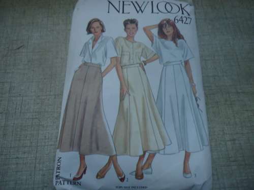 NEW LOOK PATTERNS 6427 STRUCTURED SKIRTS 6 SIZES IN ONE 8 - 18  COMPLETE