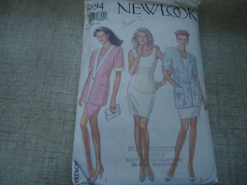 NEW LOOK PATTERNS 6694 TUNIC DRESS & SHORT JACKET   6 SIZES IN ONE 8 - 18 COMPLETE