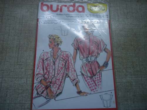BURDA PATTERN 5780 BLOUSES SIZES = 10 + 12 + 14 + 16 + 18 + 20 + 40 COMPLETE & UNCUT