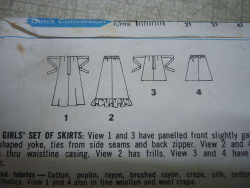 STYLE PATTERNS 4267  GIRLS WRAP SKIRTS SIZE 12 YEARS - COMPLETE