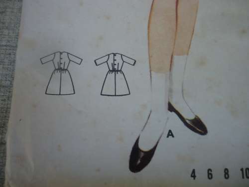 VINTAGE BUTTERICK  PATTERN 3382  GIRLS DRESS SIZE  4 YEARS - BREAST 23" COMPLETE