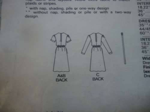 BUTTERICK PATTERN 4279 DRESS SIZE 16 COMPLETE