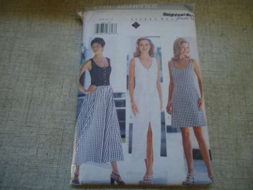 BUTTERICK PATTERN 4540  DRESS SIZE 6 + 8 + 10 + 12 COMPLETE & UNCUT
