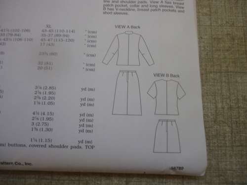 KWIK SEW PATTERNS 2553 SKIRT SUIT SIZES X SMALL, SMALL+MEDIUM+LARGE + X LARGE - COMPLETE & UNCUT