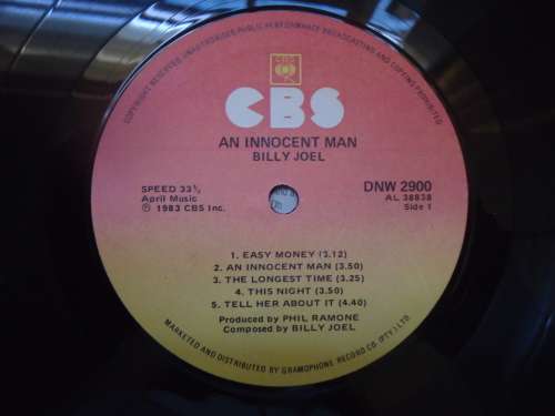 BILLY JOEL - AN INNOCENT MAN -  1983 CBS LP DNW 2900 + SHRINKWRAP