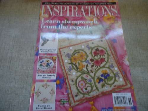 INSPIRATIONS  MAGAZINE "THE WORLD'S MOST BEAUTIFUL EMBROIDERY"  ISSUE 36 AUSTRALIA - 84 PAGES