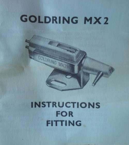 GOLDRING MONO CARTRIDGE MX2L RECORD PLAYER CARTRIDGE & STYLUS -MADE IN ENGLAND