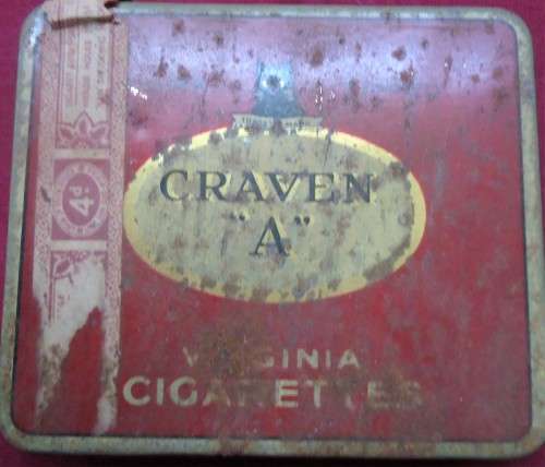 SA WORLD WAR II TIN & THREE OTHER TINS in varying condition