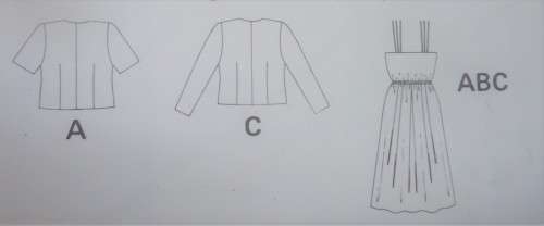 BURDA PATTERN 5044 SUMMER DRESS SIZES 34 - 44" COMPLETE & SEALED IN PK