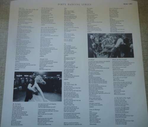 DIRTY DANCING -  SOUNDTRACK - 1987 RCA VICTOR LP  RCAC 1061