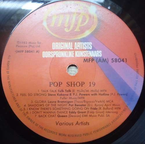 POP SHOP VOLUME 19 - 1983 VINYL LP  MFP (AM) 58041